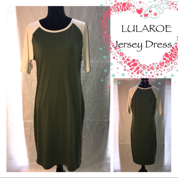 LULAROE above elbow sleeve Jersey Dress - Picture 2 of 6
